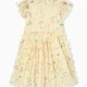 Zippy Flutter Sleeves Dress - Pale Yellow